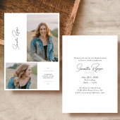 モダン卒業発表 招待状