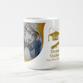 モダン卒業白波 コーヒーマグカップ (中央)