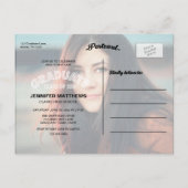 モダン卒業 | 2016年度卒業パーティー招待状 インビテーションポストカード (裏面)