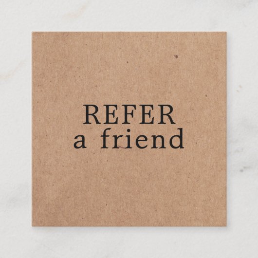 モダン印エレガント刷クラフト美しい 紹介カード (正面)