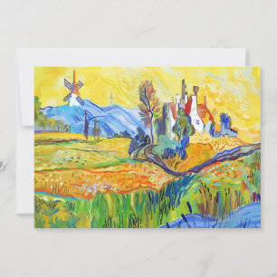 モダン印象派アート 夏のプロヴァンス風景 シーズンカード