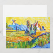 モダン印象派アート 夏のプロヴァンス風景 シーズンカード (正面/裏面)