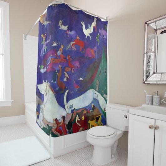 モダン印象派ノアの箱舟1 シャワーカーテン (インサイチュ)