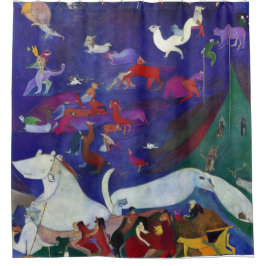 モダン印象派ノアの箱舟1 シャワーカーテン