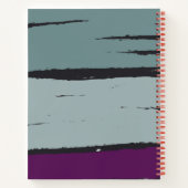 モダン及びコンテンポラリーデザインカスタム文字 ノートブック (裏面)