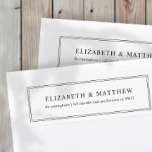 モダン及びシンプル差出人住所