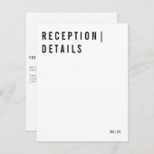 モダン受付カード エンクロージャーカード (正面/裏面)