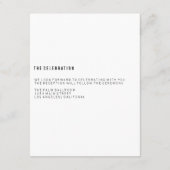 モダン受付カード エンクロージャーカード (裏面)