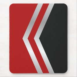 モダン口,黒,赤,灰色,白,抽象芸術 マウスパッド