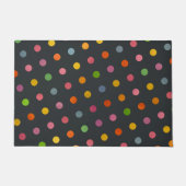 モダン可愛いカラフル水玉模様 ドアマット (正面)
