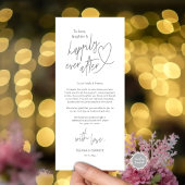モダン可愛い結婚の置き場所サンキューカード プログラム