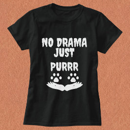 モダン可愛おもしろいい猫ペット引用文パーソナライズされたブラック Tシャツ