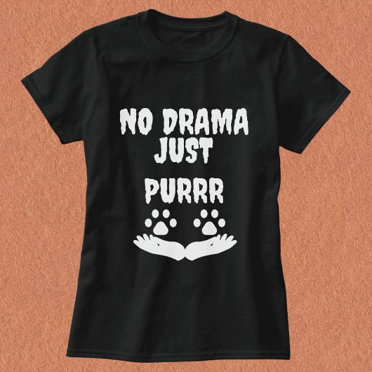 モダン可愛おもしろいい猫ペット引用文パーソナライズされたブラック Tシャツ