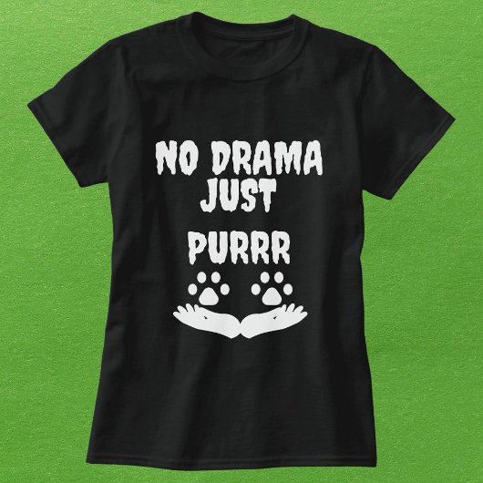 モダン可愛おもしろいい猫ペット引用文パーソナライズされたブラック Tシャツ