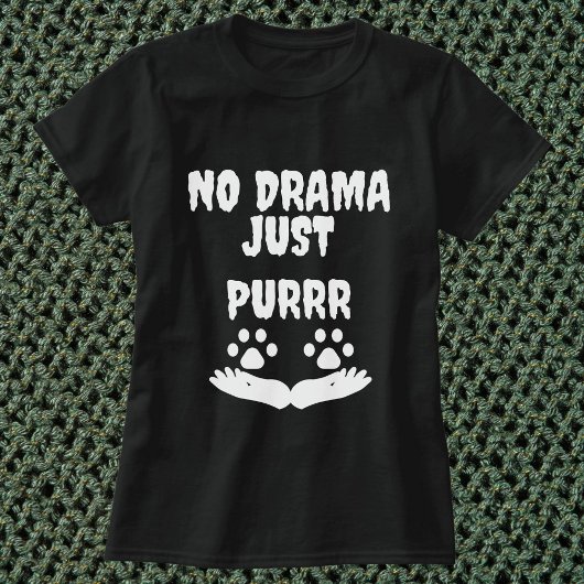 モダン可愛おもしろいい猫ペット引用文パーソナライズされたブラック Tシャツ