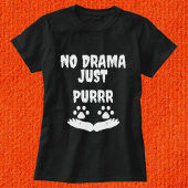 モダン可愛おもしろいい猫ペット引用文パーソナライズされたブラック Tシャツ