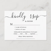 モダン台本とエレガント食事の選択と エンクロージャーカード (正面)