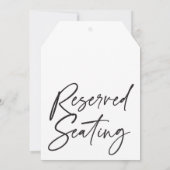 モダン台本の予約結婚席の大ラベル (裏面)