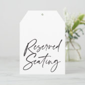 モダン台本の予約結婚席の大ラベル (スタンド正面)