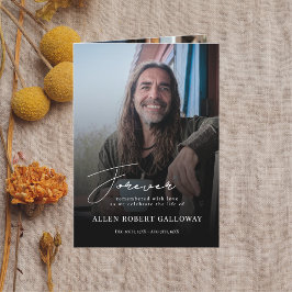 モダン台本エレガント写真折葬式プログラム プログラム