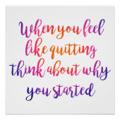 モダン台本タイポグラフィやる気を起こさせるクールポスター ポスター (正面)