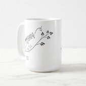 モダン台本ママ年の制定 コーヒーマグカップ (正面左)