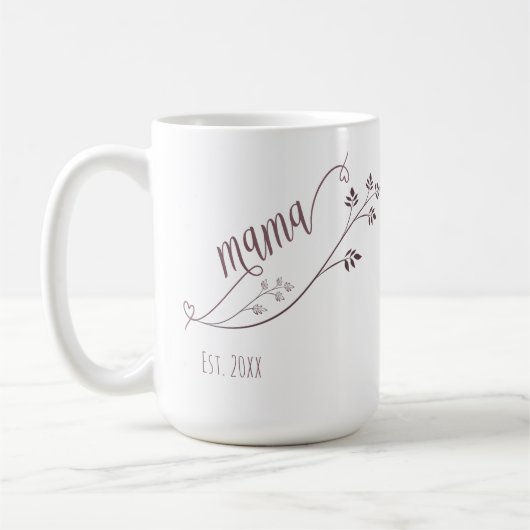 モダン台本ママ年の制定 コーヒーマグカップ (左)