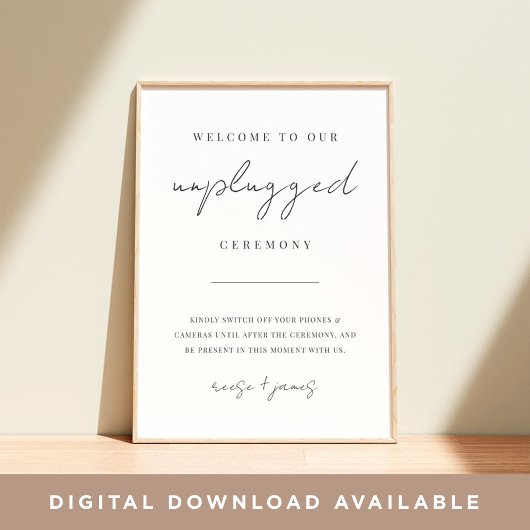 モダン台本ミニマル抜き式の標識 ポスター