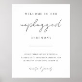 モダン台本ミニマル抜き式の標識 ポスター (正面)