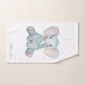 モダン台本モノグラム バスタオルセット (ハンドタオル)