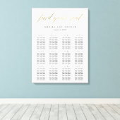 モダン台紙グラフのキャンバスフェイク金ゴールド キャンバスプリント (インサイチュ (ウッドフロア))