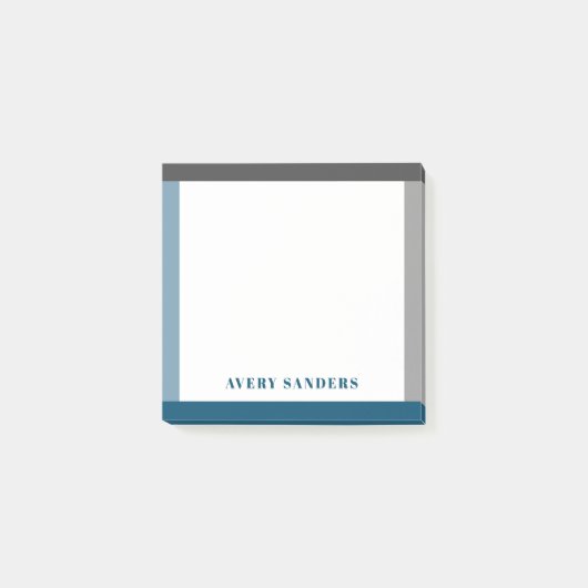 モダン名シンプルはっきりした縁ど前 ポストイット (正面)