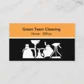 モダン名刺のクユニークリーニング 名刺 (正面)