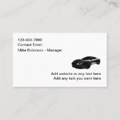 モダン名刺のクリーニングの詳細な車の新機能 名刺 (裏面)