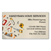 モダン名刺の磁石 マグネット名刺 (正面)