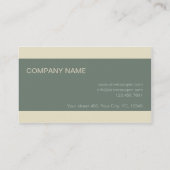 モダン名刺アースカラーズセージモスグリーン 名刺 (裏面)