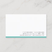 モダン名刺エレガントプロフェッショナルシンプル 名刺 (裏面)