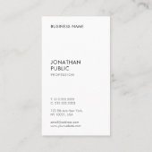 モダン名刺トレンディーエレガントプロフェッショナル 名刺 (裏面)