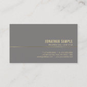 モダン名刺金ゴールドエレガントプロフェッショナル 名刺 (正面)