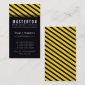 モダン名刺::の警告ストライプ2P 名刺 (正面/裏面)