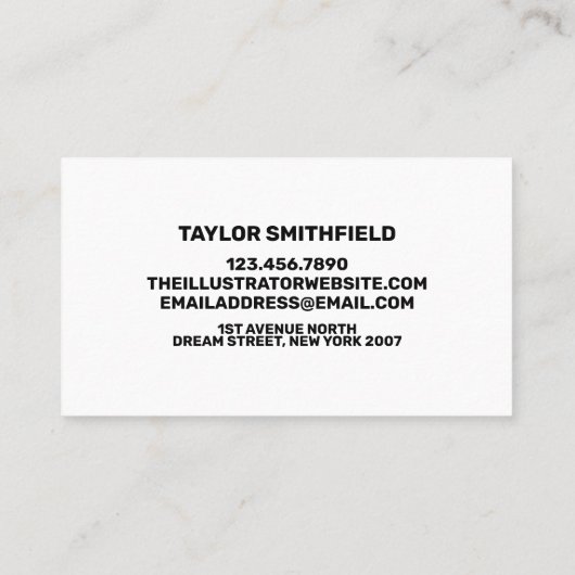 モダン名刺 名刺 (裏面)