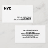 モダン名刺 名刺 (正面/裏面)