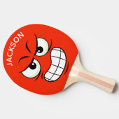 モダン名前をカスタムするテーブ怒ル顔Ping P 卓球ラケット (横)