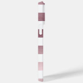 モダン名前をカスタムするワイドバラ金ゴールド白ストライプ色 Case-Mate iPhoneケース (裏面 / 右)