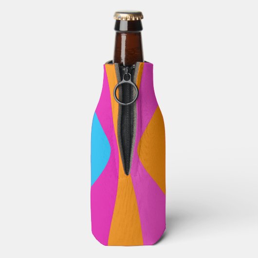 モダン名前をカスタムする夏季おもしろい時間かわいい ボトルクーラー (ボトル裏面)