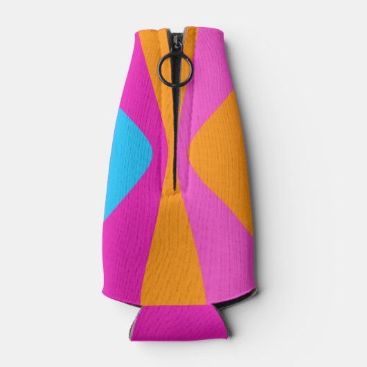 モダン名前をカスタムする夏季おもしろい時間かわいい ボトルクーラー (裏面)