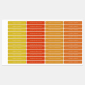 モダン名前をカスタムする服ラベルミニマル ラベル (シート)