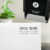 モダン名前をカスタムする&姓差出人住所 セルフインキングスタンプ