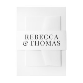 モダン名結婚 招待状ベリーバンド