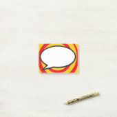 モダン吹き出しおもしろい漫画 ポストイット (デスク上)